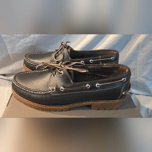 Thursday Boot Company Lug Sole Loafer Boat Shoe Cacao Men SZ 8.5 NWOB Defects